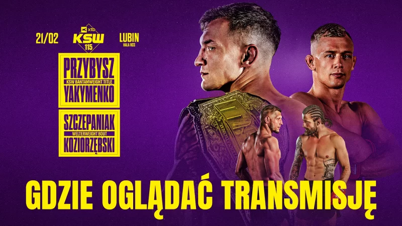 XTB KSW 115 – gdzie oglądać transmisję 